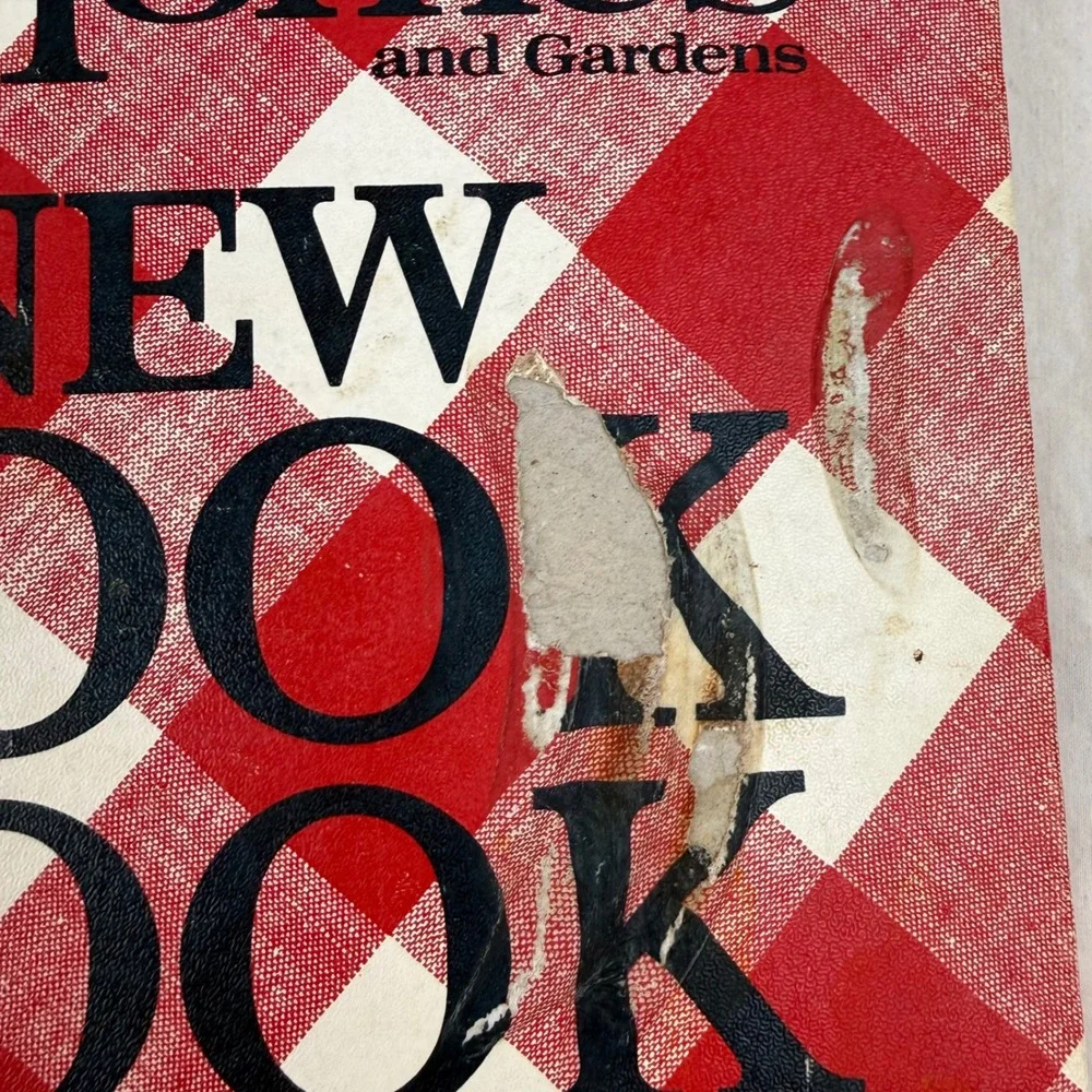 Better Homes‎ and Gardens New Cook Book Vintage Red Gingham 5 Ring Binder 1970s